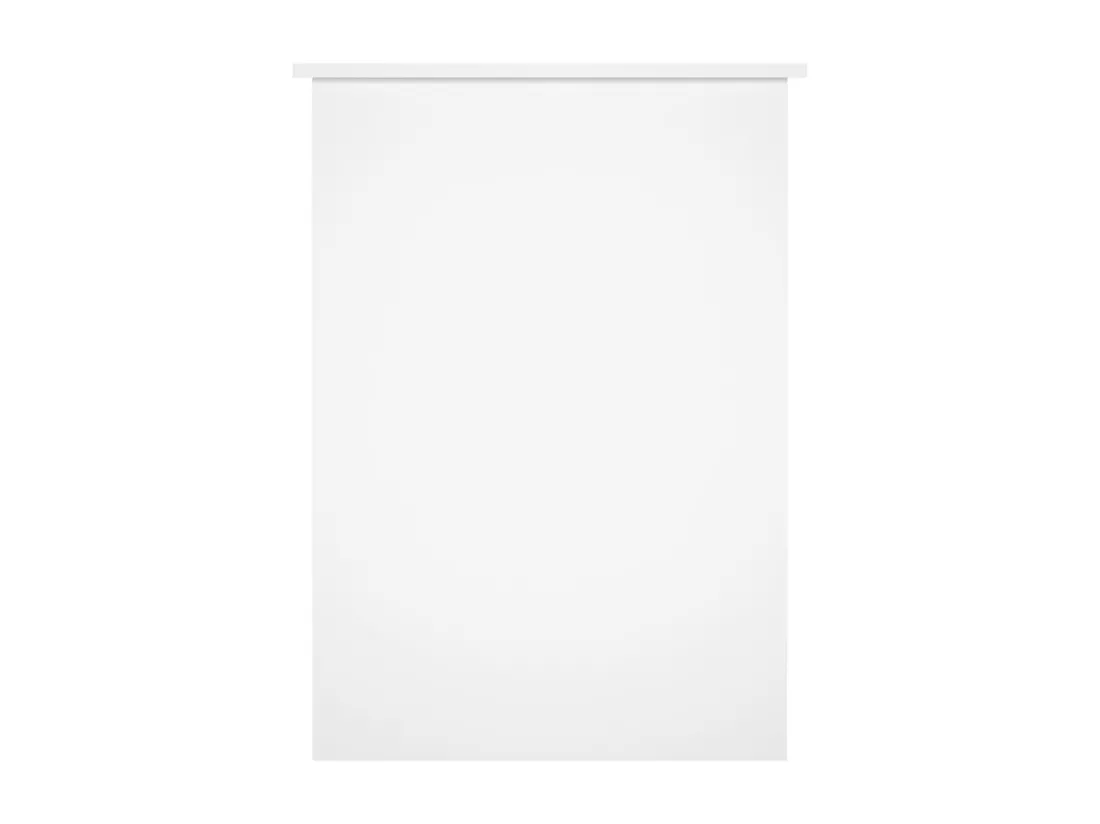 Bureau Blanc brillant 100x55x75 cm Bois d'ingénierie