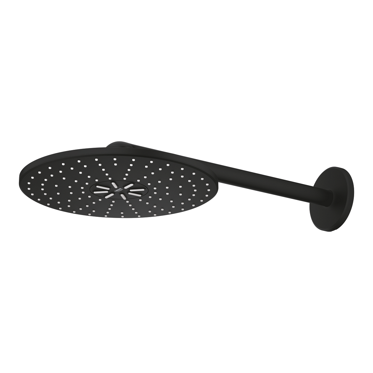 Grohe Rainshower hoofddouche 2 standen met wandarm phantom black - zwart mat