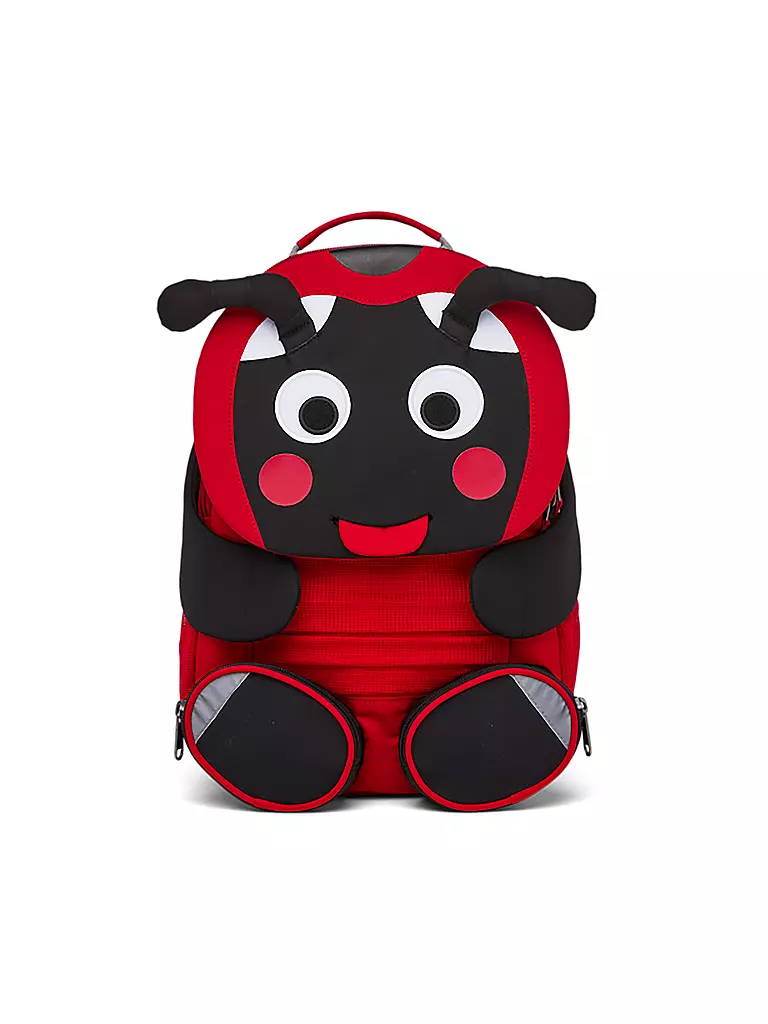 AFFENZAHN Kinder Rucksack Großer Freund - Marienkäfer rot