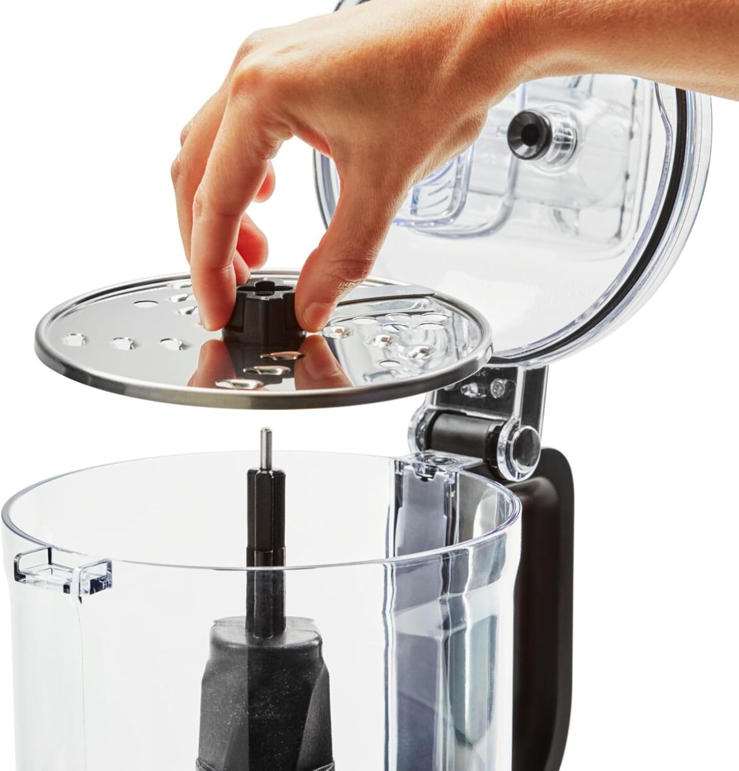 KitchenAid Food Processor - Kompakter Küchenmaschine mit 2 geschwindigkeitsstufen und Pulsfunktion - Zerkleinern, Kneten, Reiben und Schneiden - BPA-Frei - 1,7L Schüssel - 250 W - Schwarz