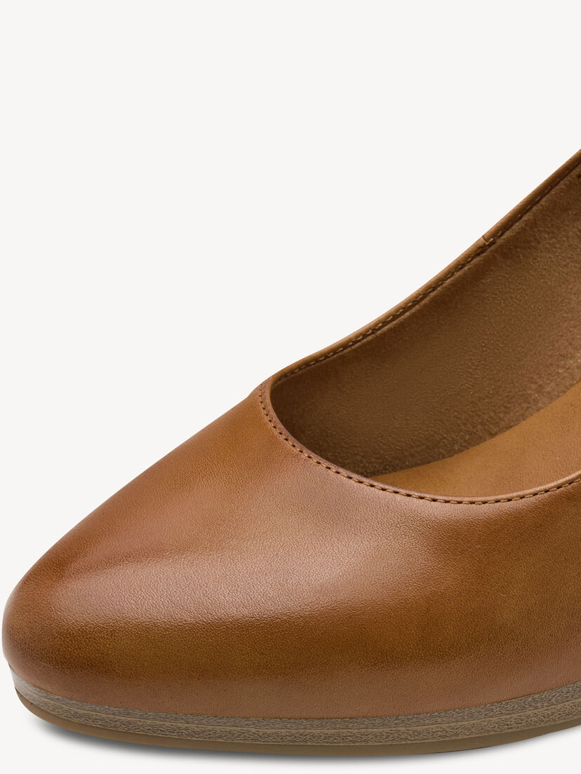 Leren Pumps - bruin