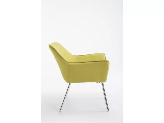 Fauteuil Lounge Caracas Tissu - Vert78.00