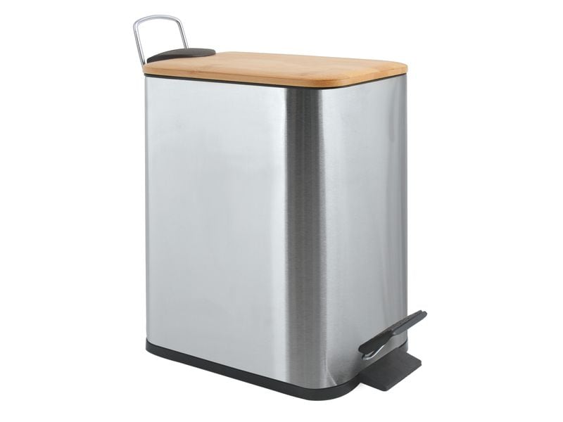 spirella Treteimer Erik 5 l, Grau Kosmetikeimer mit Soft-Close und Inneneimer
