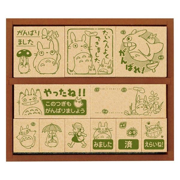 BEVERLY - My Neighbor Totoro stempelset met houten doos