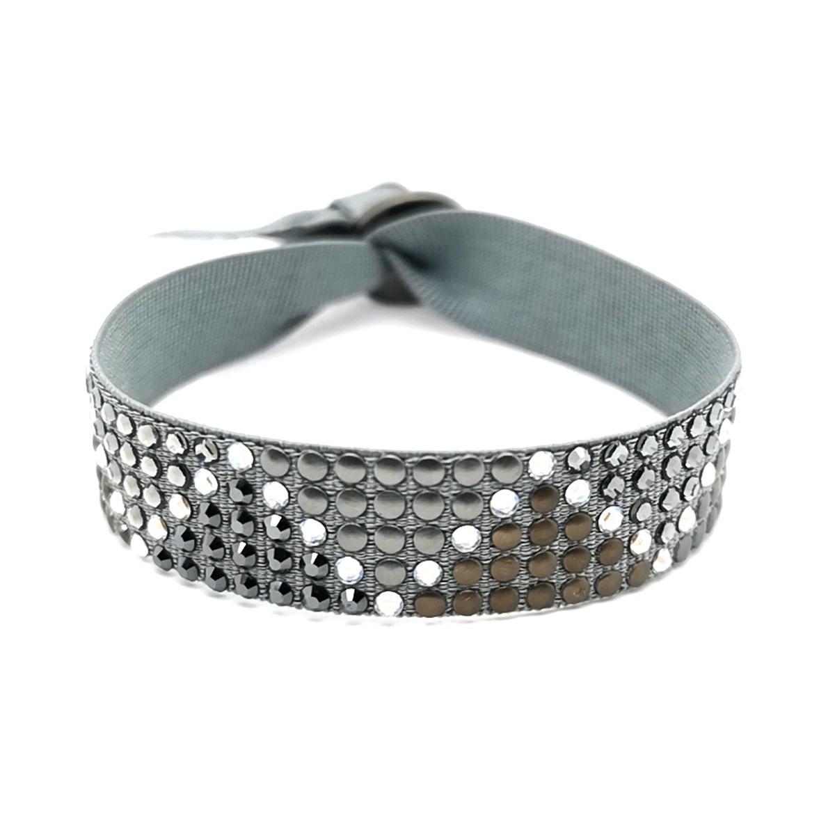Bracelet Les Interchangeables empierré gris
