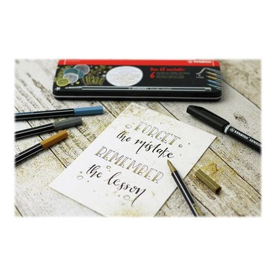 STABILO Pen 68 Metallic - Feutre métallisé 1,4 mm - argent