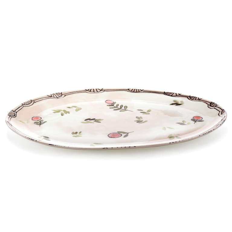 Serax Midnight Flowers by Marni Mirtillo Nude serveerschaal 46x30