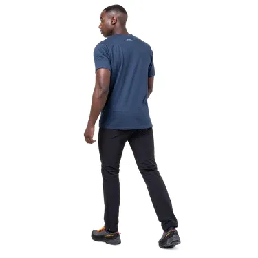 Mountain Equipment Emblem Mens Tee Denim Blue