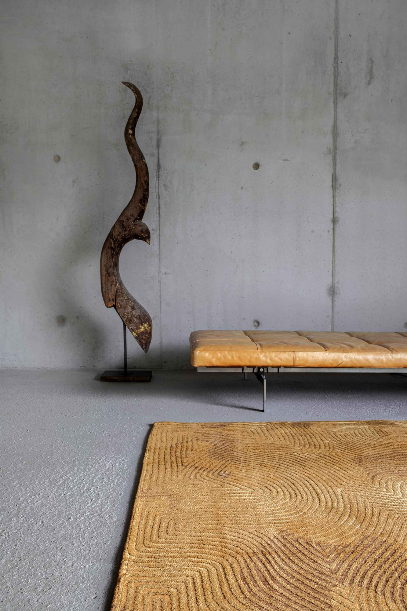 Ecorugs vloerkleed Coral goud 80x150 cm 80x150 cm