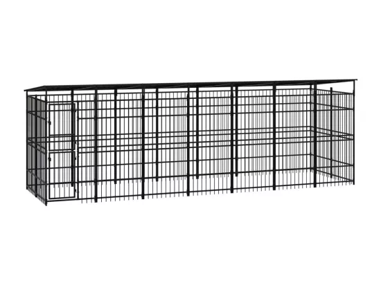 Chenil cage enclos pac noire 672 x 192 x 200 cm 02_0041737