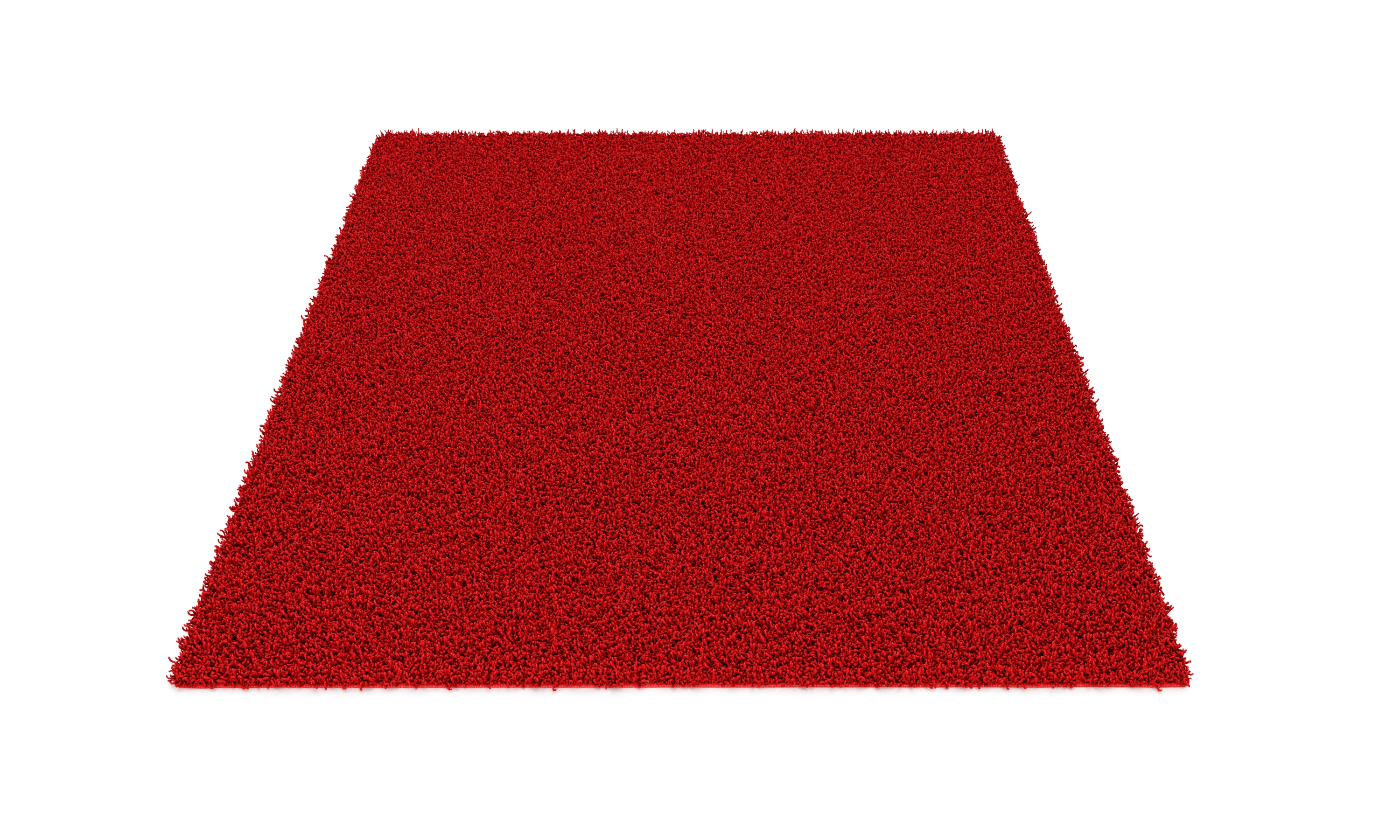 Hochflor Teppich 120 x 170 cm rot