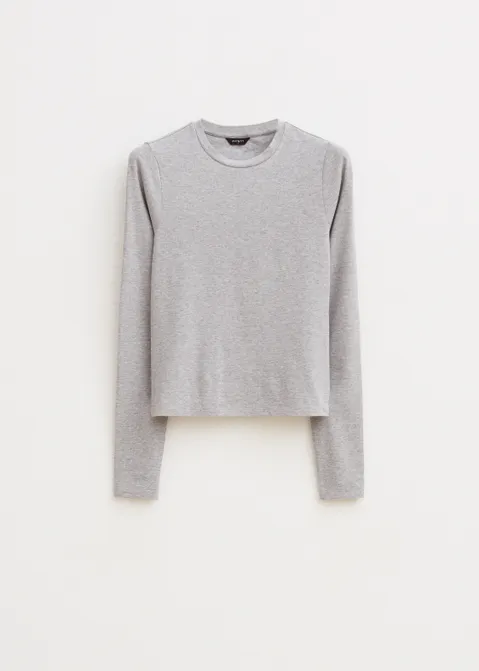T-shirt met lange mouwen grijs (GRS.MEL)