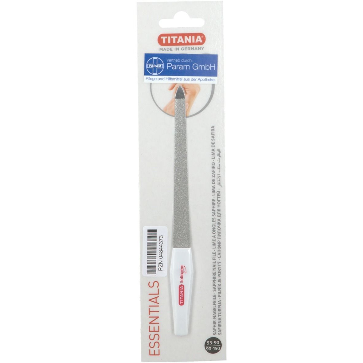 PARAM Diamant Nagelfeile 18 cm