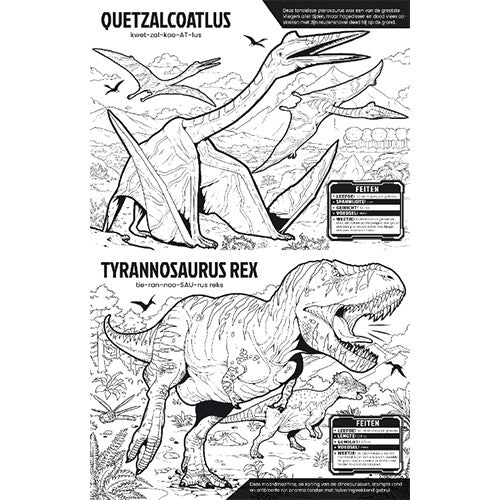 Uitgeverij usborne kleur je eigen dinosaurussen