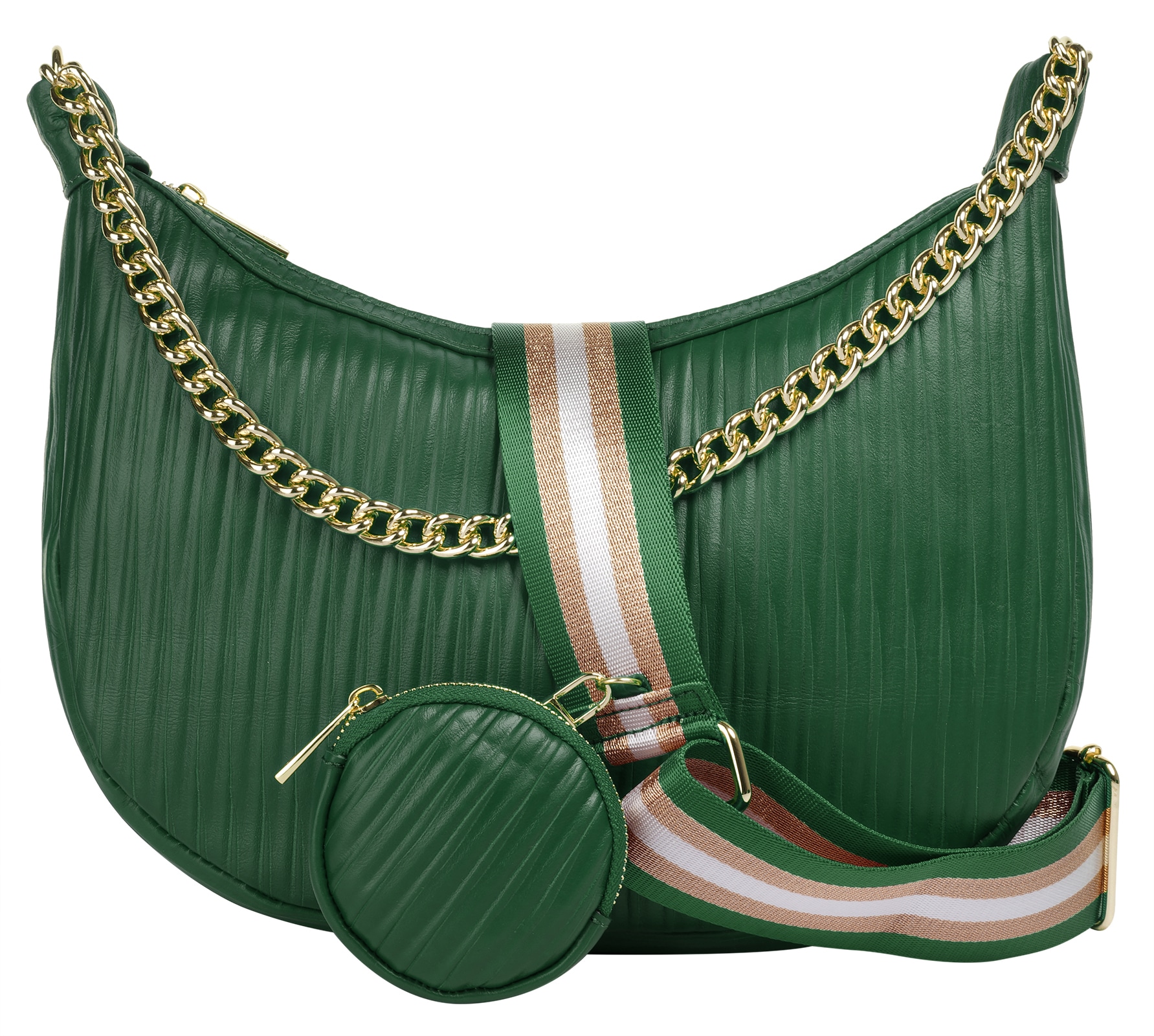 Cluty Umhängetasche echt Leder, Made in Italy