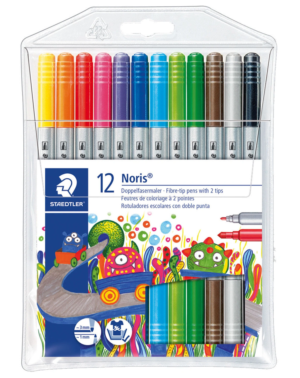Fasermaler NORIS DOUBLE 12er Set