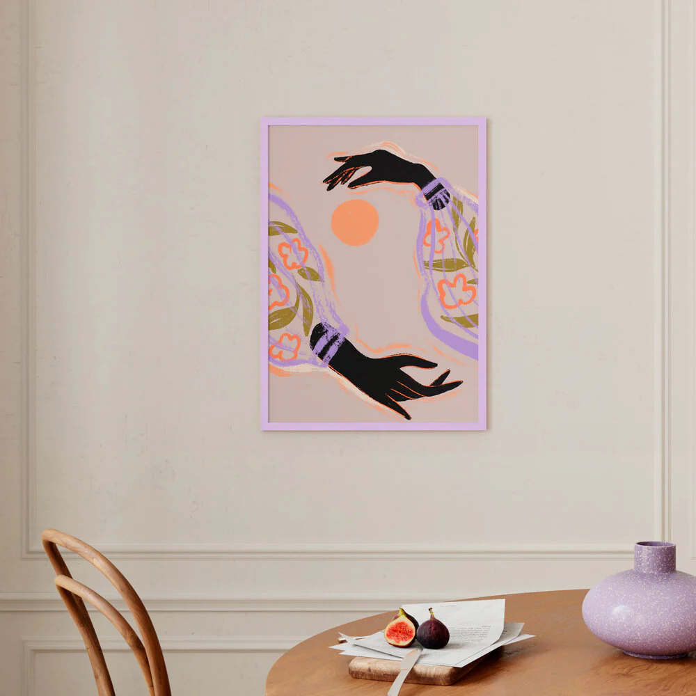 Poster & Frame  Embrace the Sun plakat, Multicolor - 30x40 cm.