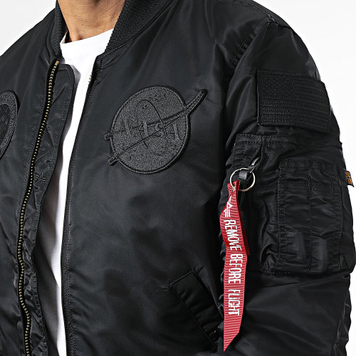 Veste Bomber MA-1 VF Nasa 166107 Noir