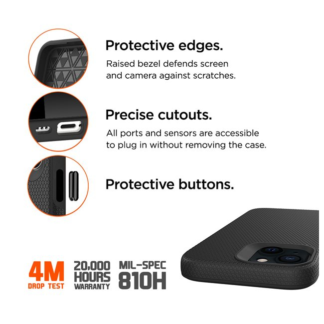 iPhone 15 MagSafe North Case Premium Hybrid Schutzhülle (EGCA00690) - Schwarz