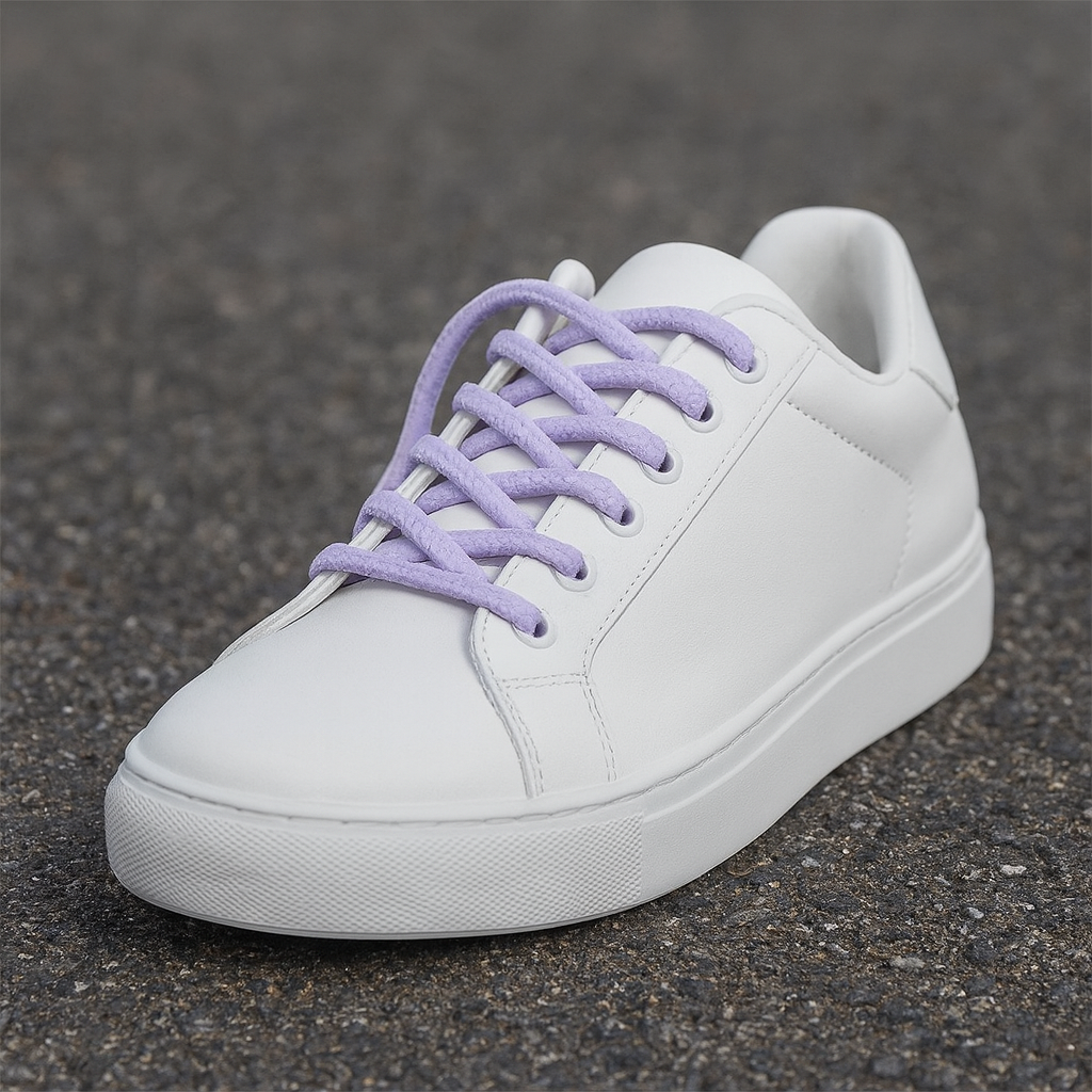 (1 Paar) 100cm Runde Schnürsenkel Klassische Sneaker Schuhbändel - Beige