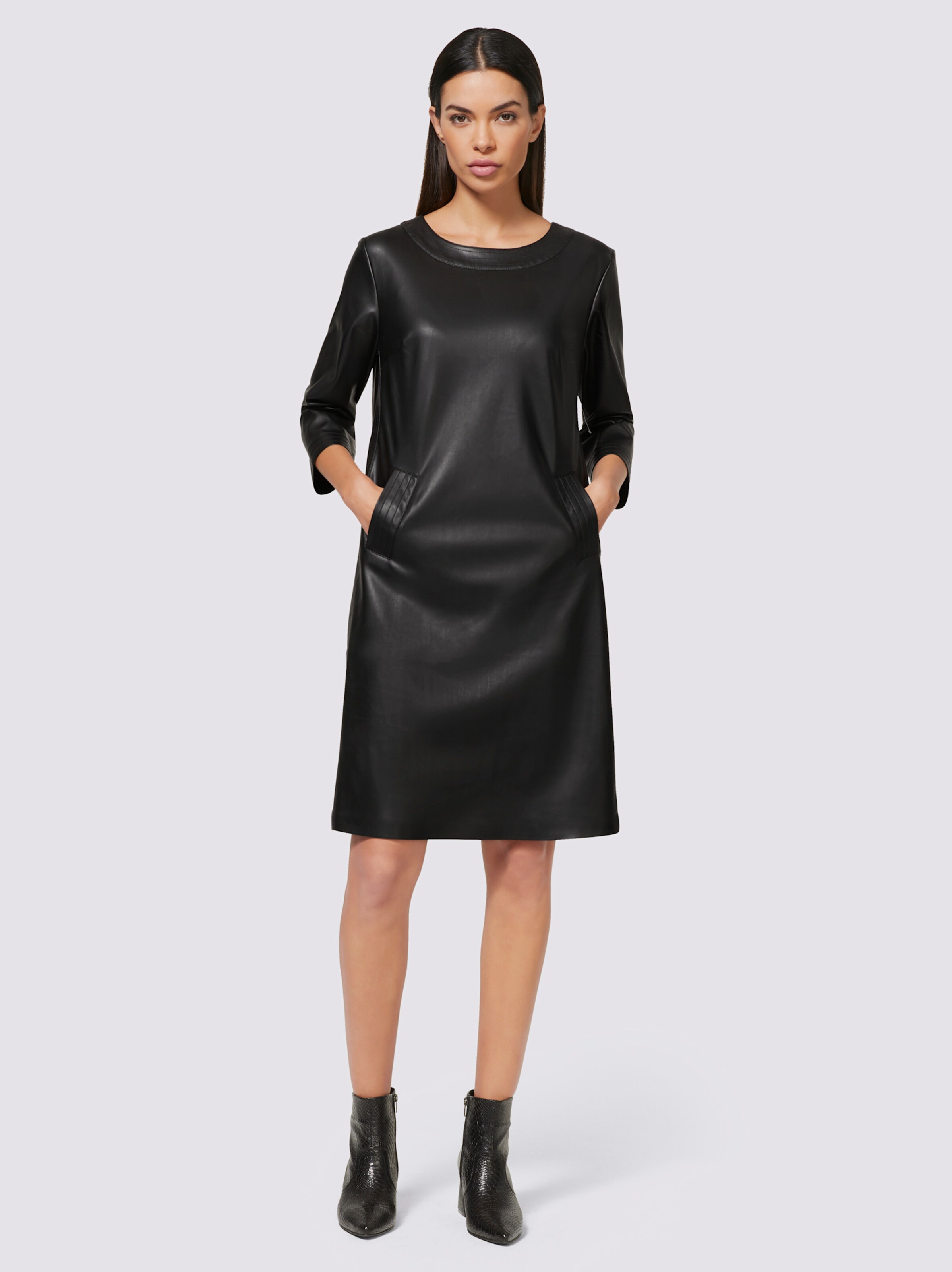Lederimitat-Kleid