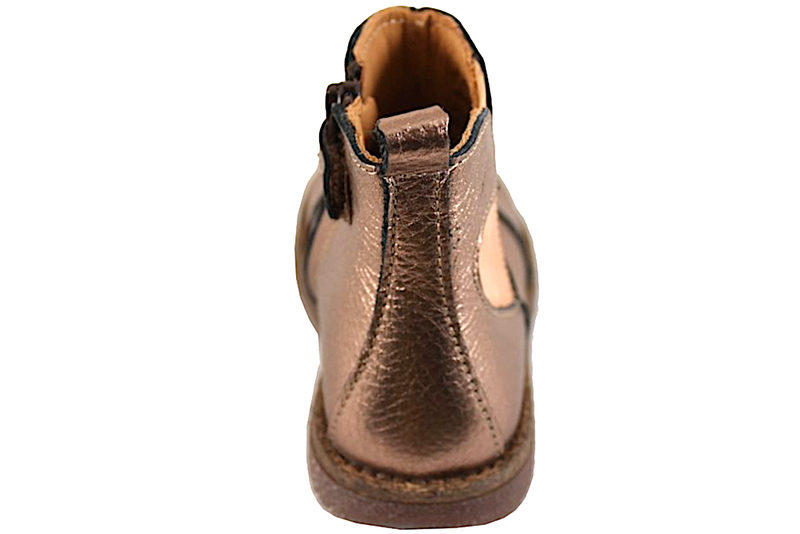 BISGAARD MAGGIE METALLIC ROSE GOLD STØVLE