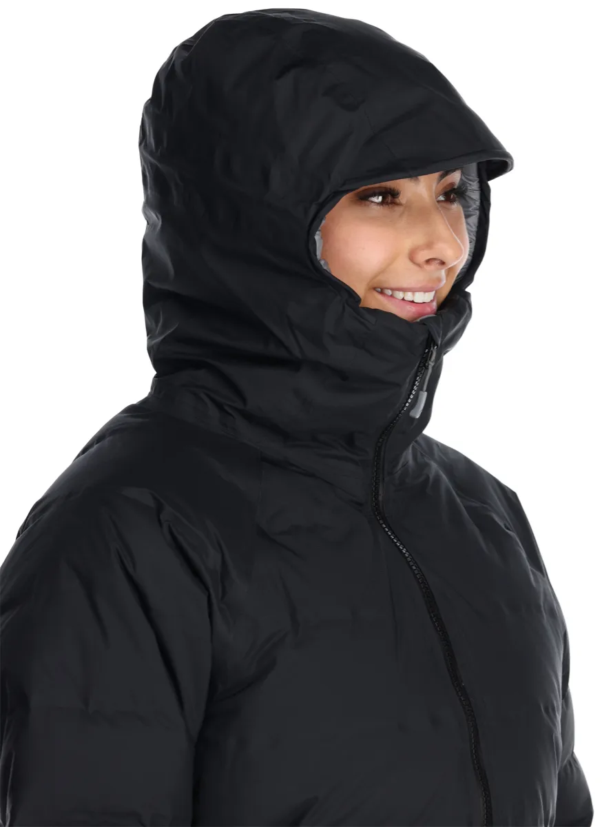 Rab Women's Valiance Waterproof Down Parka Deep Ink