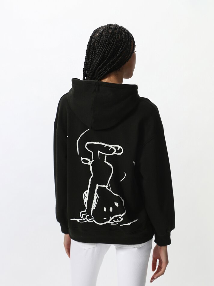 Moletom com capuz Snoopy Peanuts™ - Preto