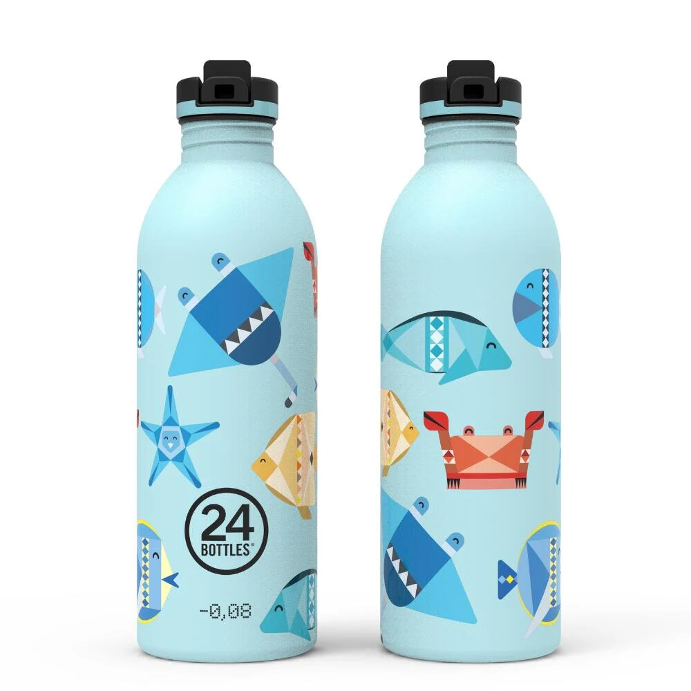 24Bottles  Sports Lid Urban flaske, Lagoon Blue - 500 ml.
