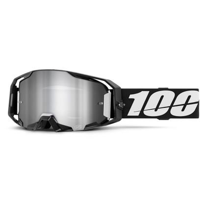 Masque cross 100% ARMATIC - Ecran Mirror Silver Flash 2025 - Noir
