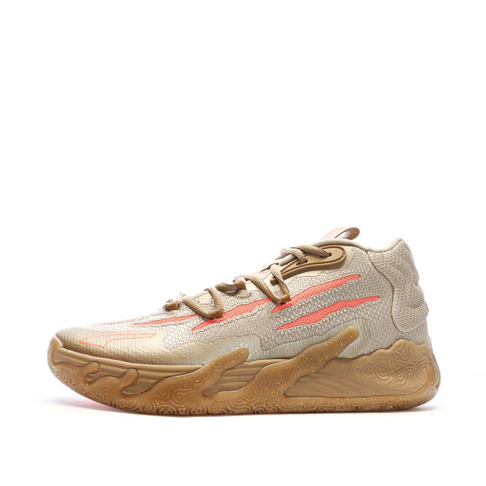 Puma Chaussures de Basketball Dorées Homme Puma MB.03 Cny