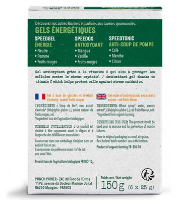 Boîte de 6 speedox Punch Power fruits rouges