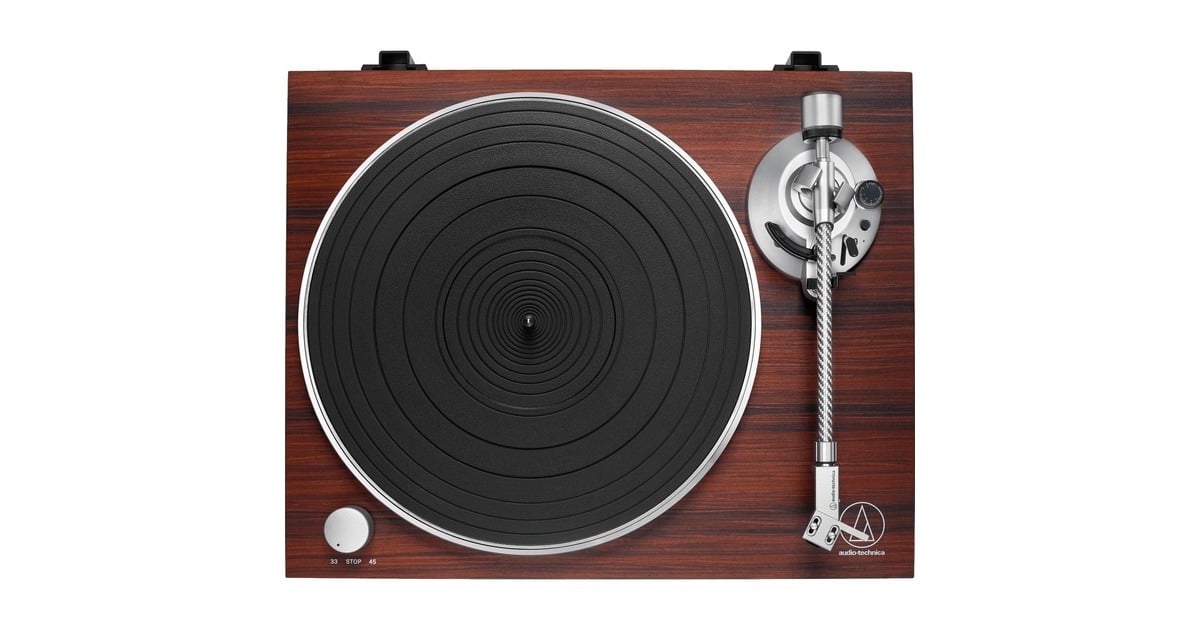 Audio-TechnicaAT-LPW50BTRW Platenspeler  (Houtkleur, Bluetooth)