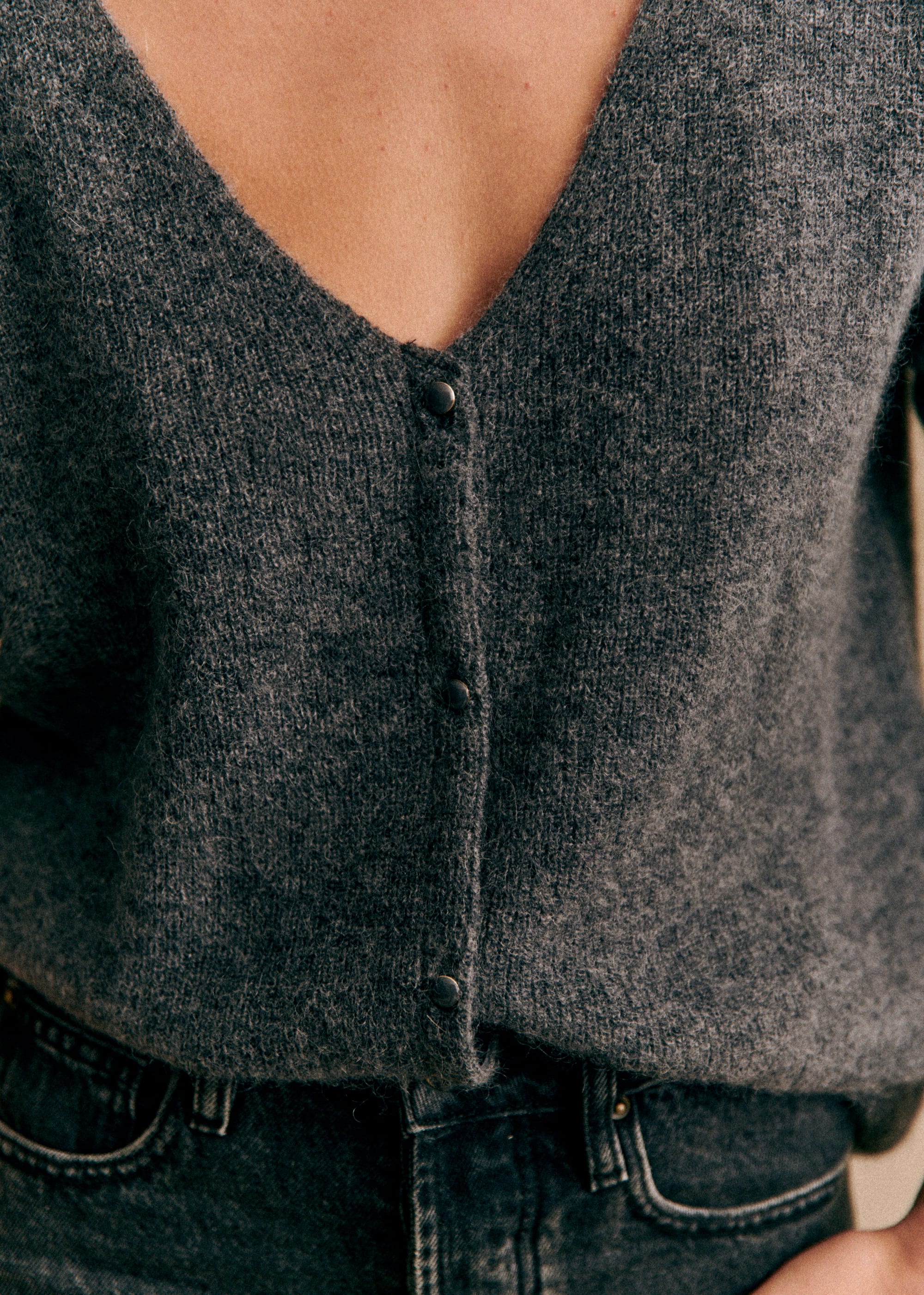 Gilet Barry - Gris Anthracite - E-SHOP/MAILLE 5905498