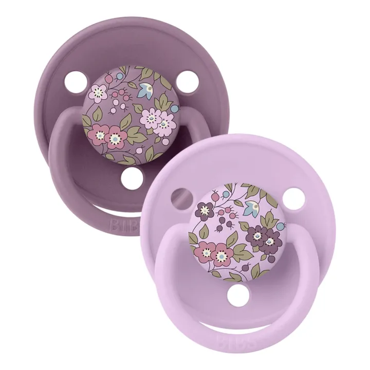 Bibs Tétines en silicone Bibs x Liberty - Set de 2 | Mauve