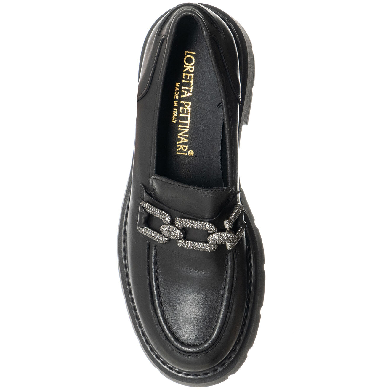 Loretta Pettinari Mocassins en Cuir Urba noirs