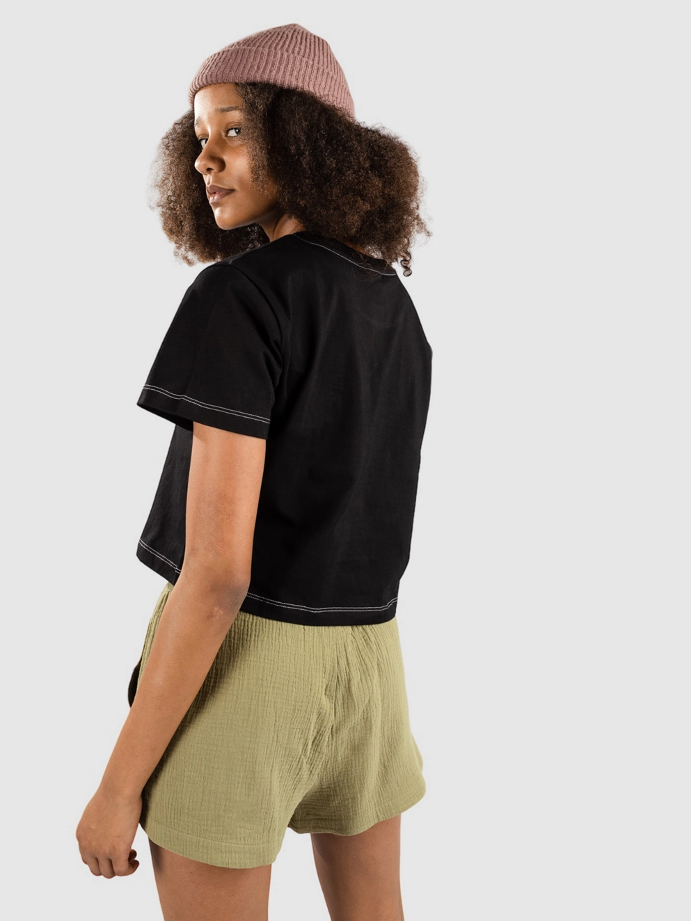 Blue Tomato Crop T-Shirt black