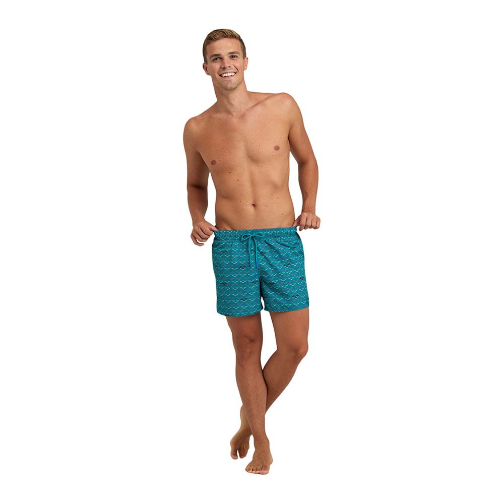 Arena ALLOVER - Short de bain Homme green lake logo