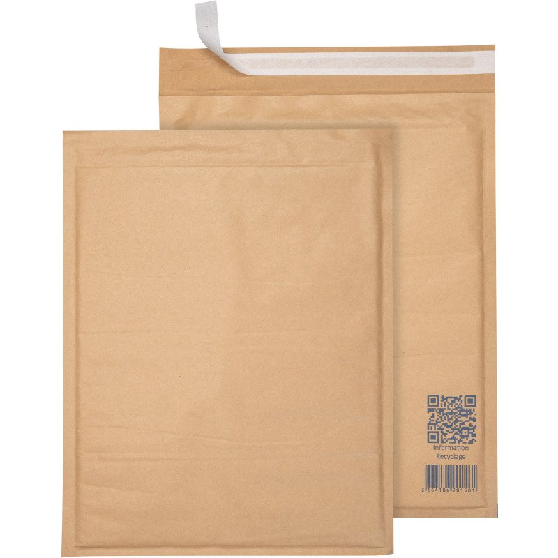 Pochette matelassée bulles d'air Jovimail Easy kraft brun - carton de 100
