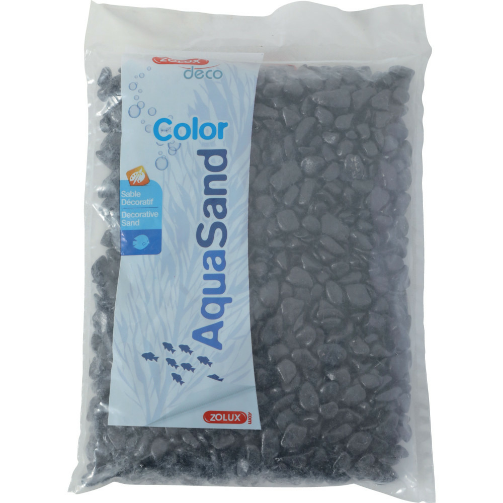 Gravier aqua sand ekaï noir 5-12 mm sac de 1 kg aquarium