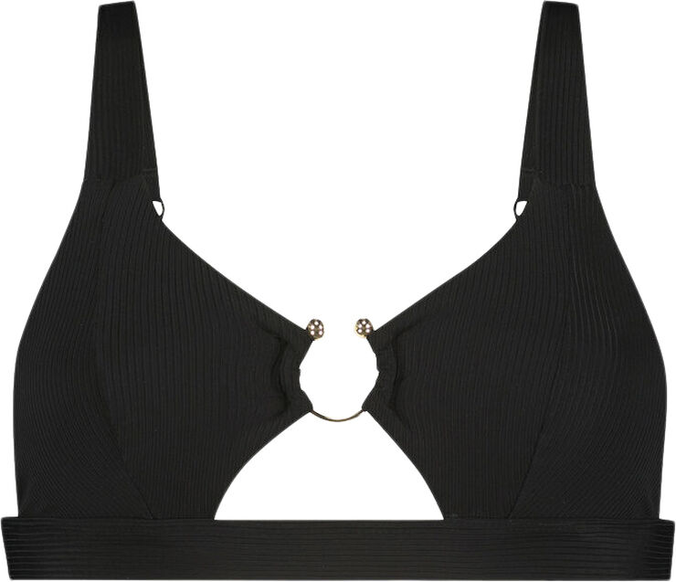 Hunkemöller Eleyna rib ring croptop Black