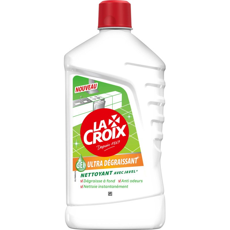 Gel javel La Croix ultra dégraissant - Flacon 1 L
