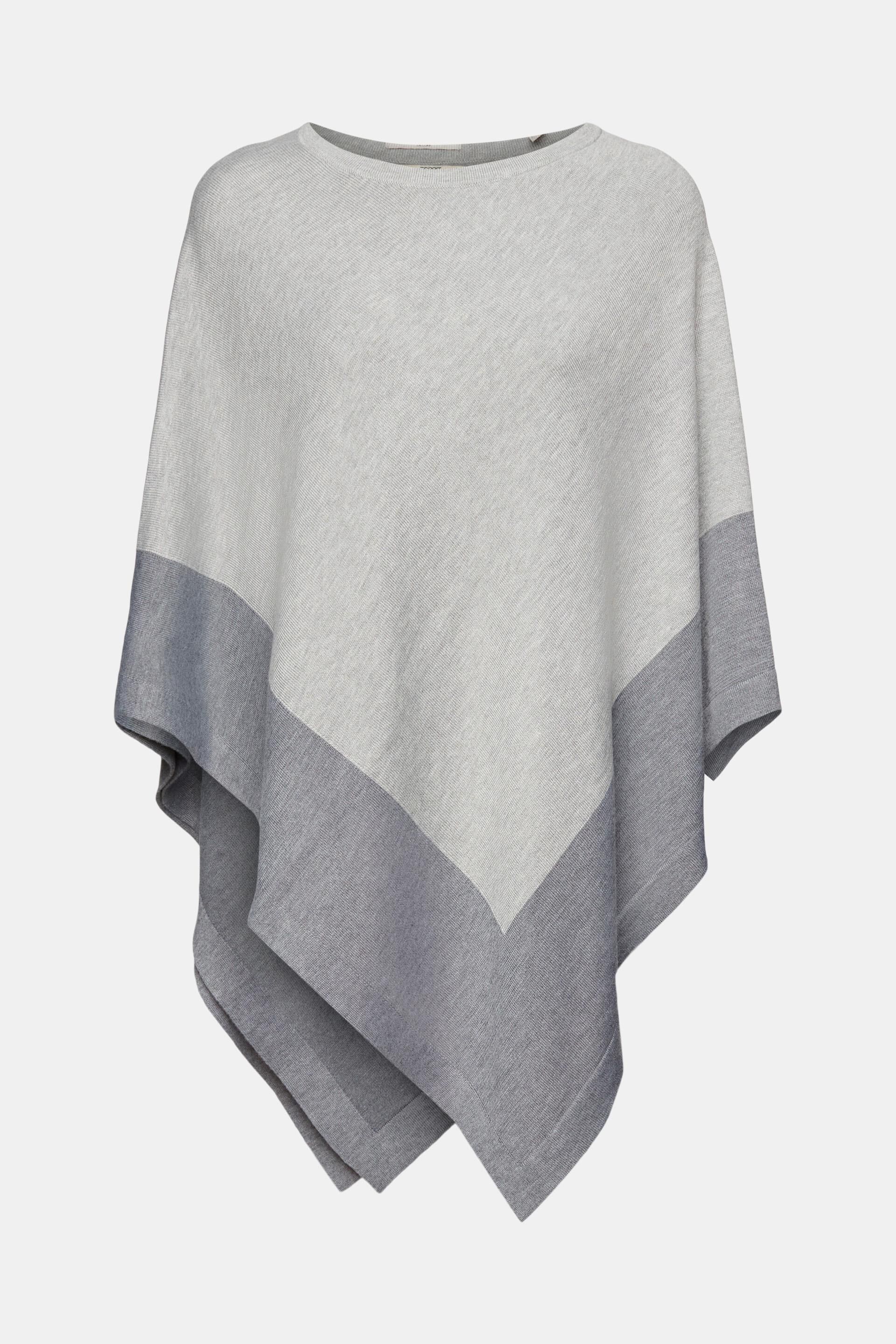 Poncho bicolore