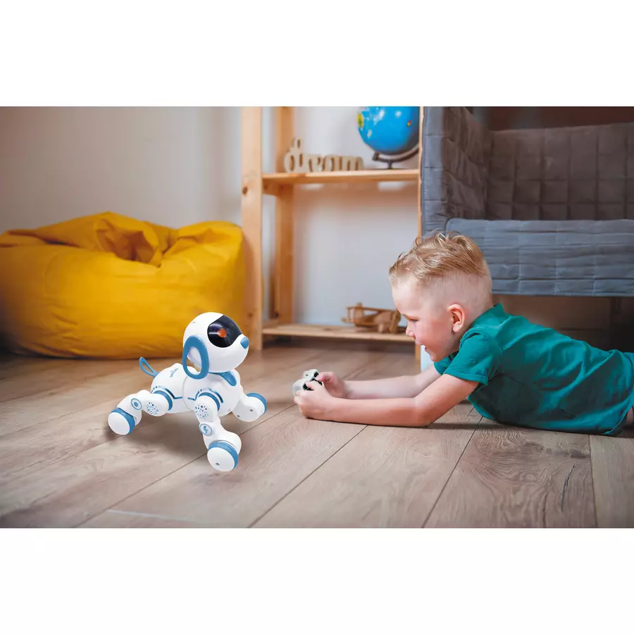 LEXIBOOK Power Puppy Junior Mein kleiner schlauer interkative Roboterhund mit Fernbedienung