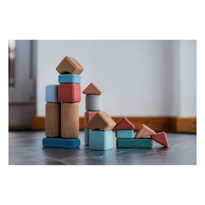 Korko Jeu de construction en liège - Set de 20
