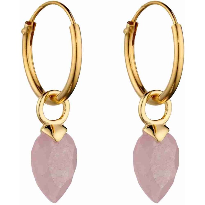 Boucle d'oreille plaqué or en argent 925/1000