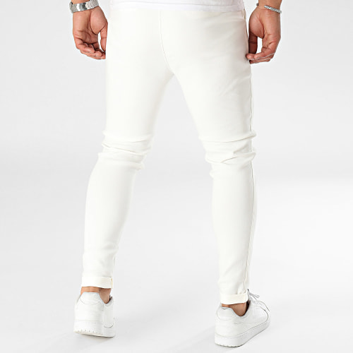 Pantalon Chino Skinny Beige Clair