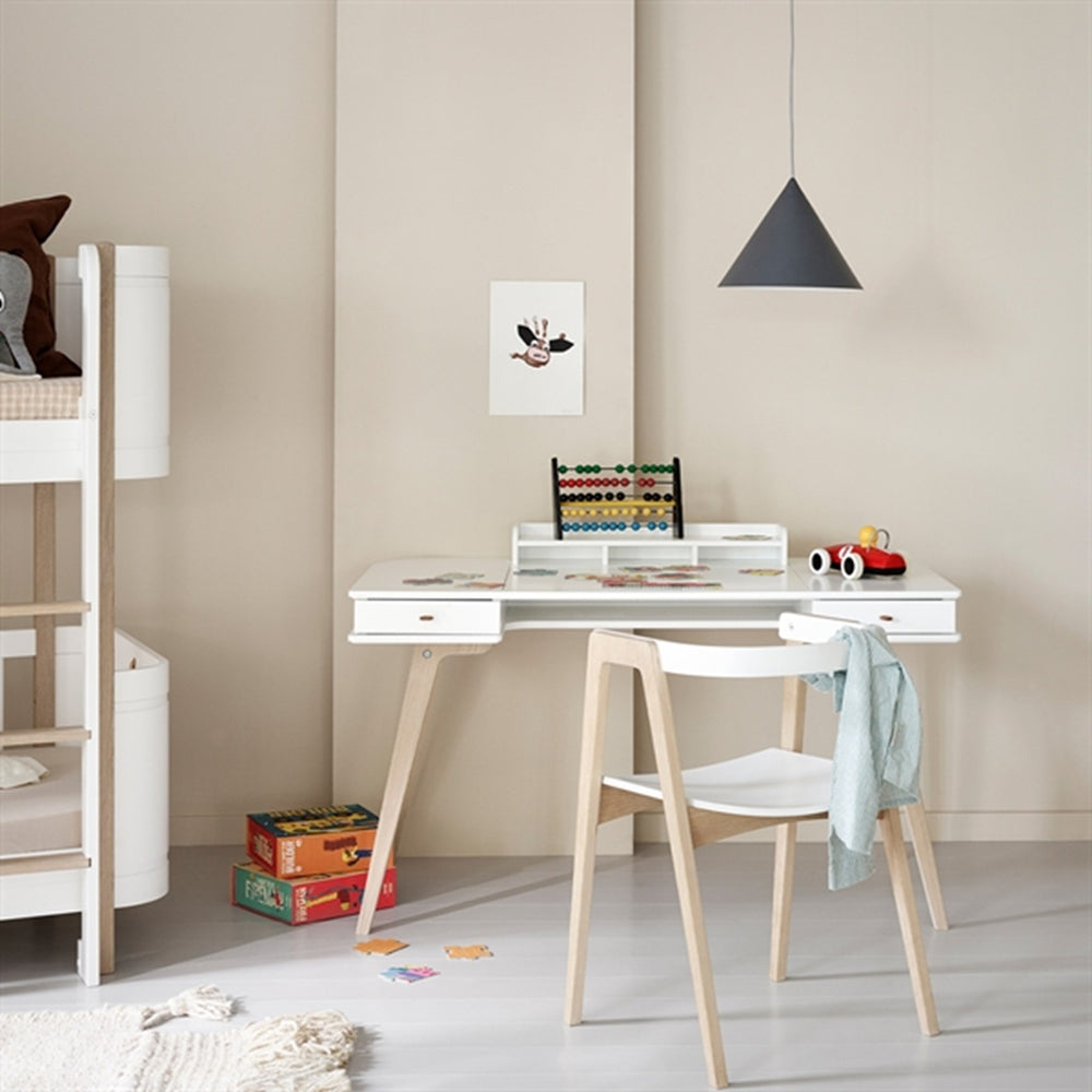 Køb Oliver Furniture Wood Skrivebord m. Armstol 66 cm