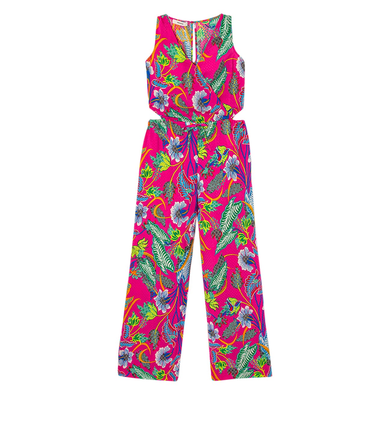 Combi-pantalon imprimée Femme - Imprimé framboise
