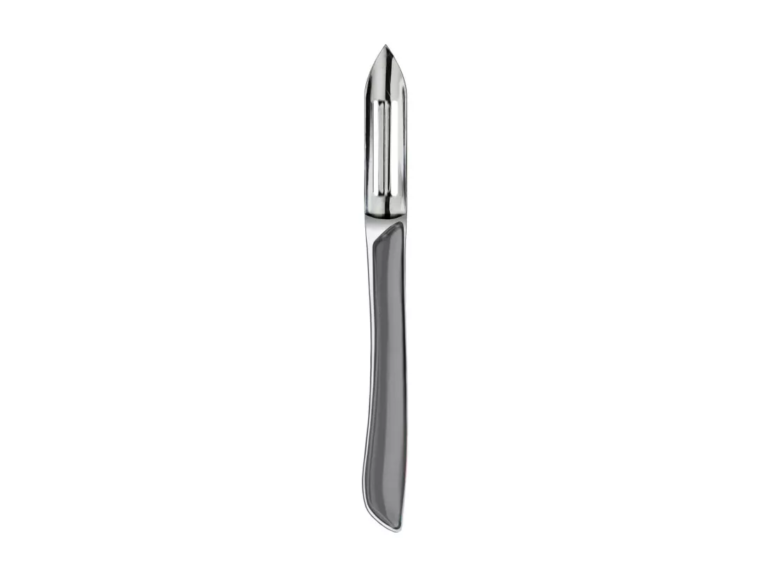 Eclat Gris - Set 3 couteaux : office, éplucheur, petits-légumes